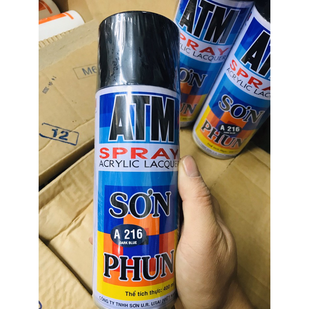 SƠN XỊT ATM màu xanh đen A216