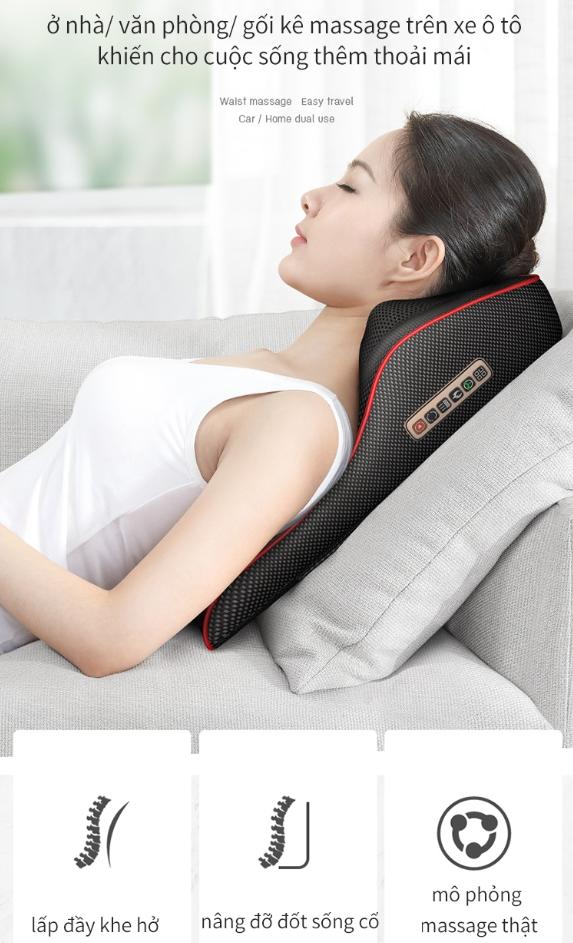 Gối tựa massage nhiều chức năng Benbo Massage (Support Cushion)