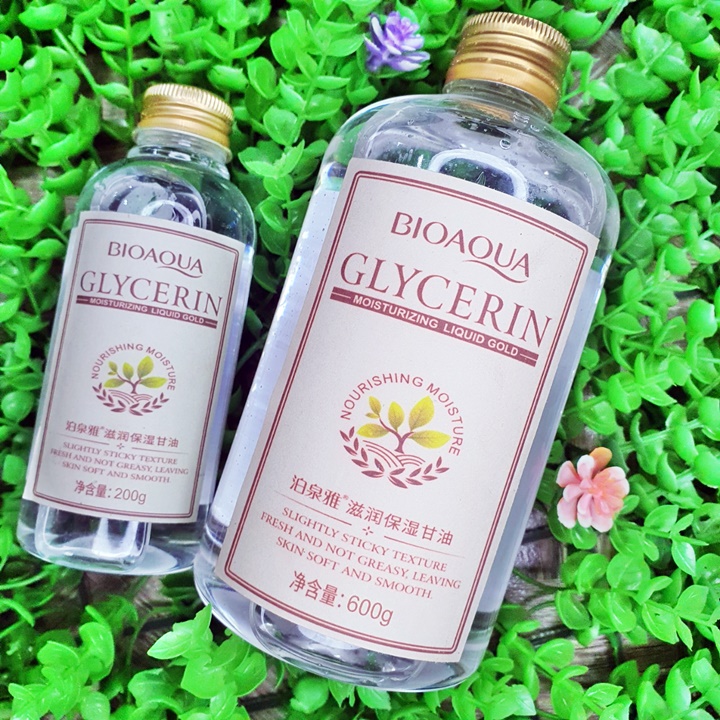 [HCM]Tinh Dầu Glycerin 1200g Độ Tinh Khiết 999% Chiết Xuất Lô Hội Dưỡng Ẩm Làm Trắng Da Ling