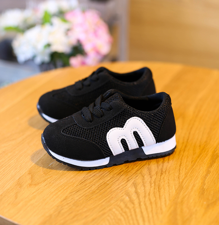Giày thể thao bé trai thời trang RS009 (Đen) Size 21-30