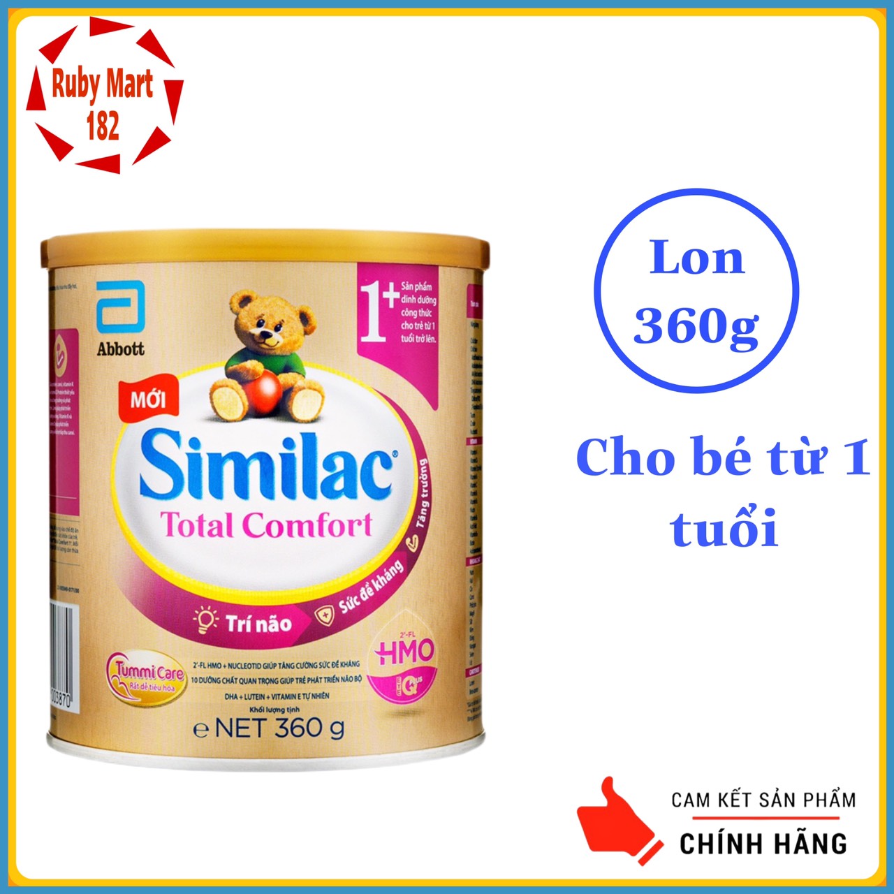 Sữa bột Similac Total Comfort 1+ lon 360g cho bé trên 1 tuổi