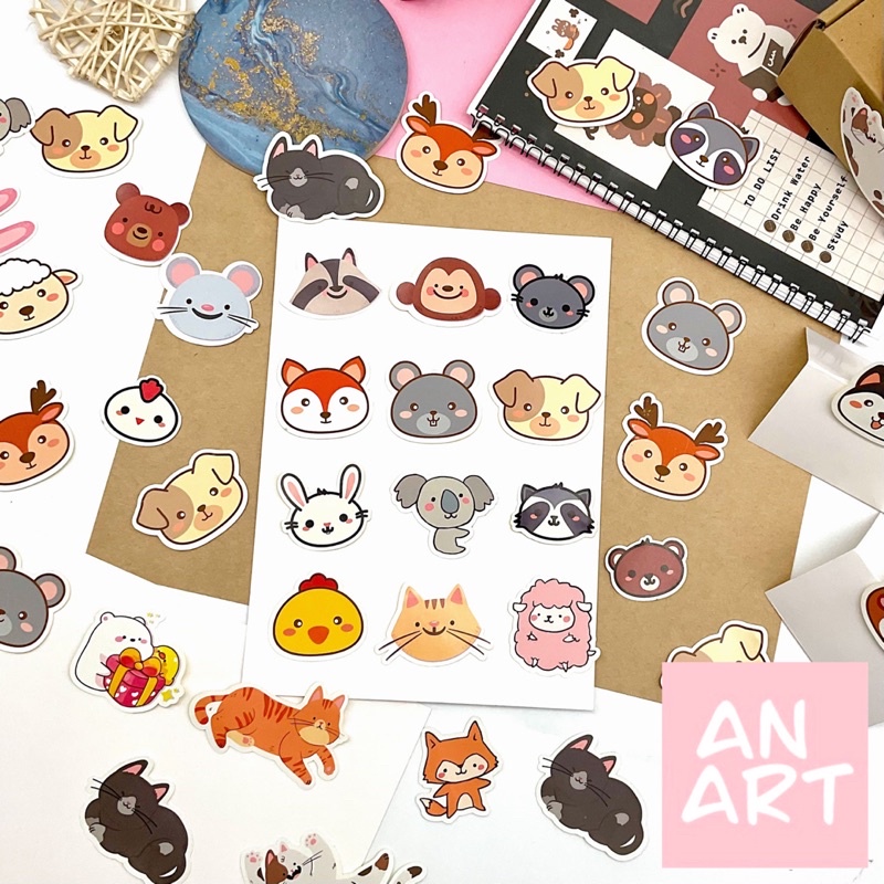 Sticker nổi 3D mix nhiều mẫu bé trai bé gái - miếng dán trang trí vở ...