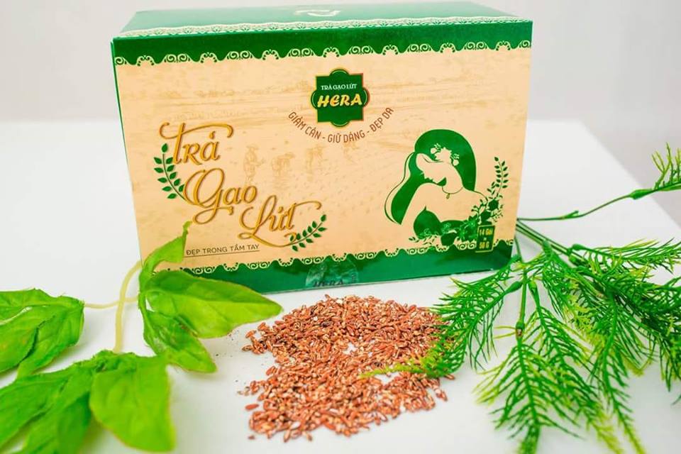 Trà giảm cân gạo lức Hera (cam kết 9 hãng)