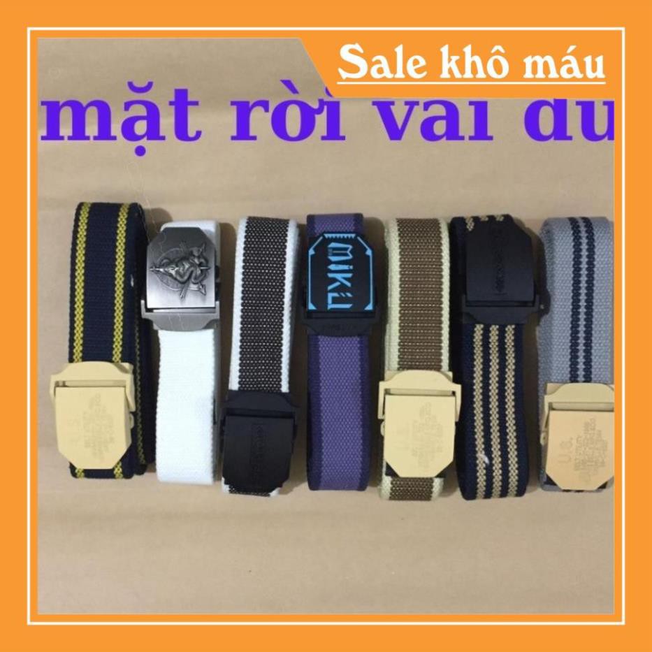Thắt Lưng Vải Freeship Combo 2 Thắt Lưng Vải Canvas Nam Nữ