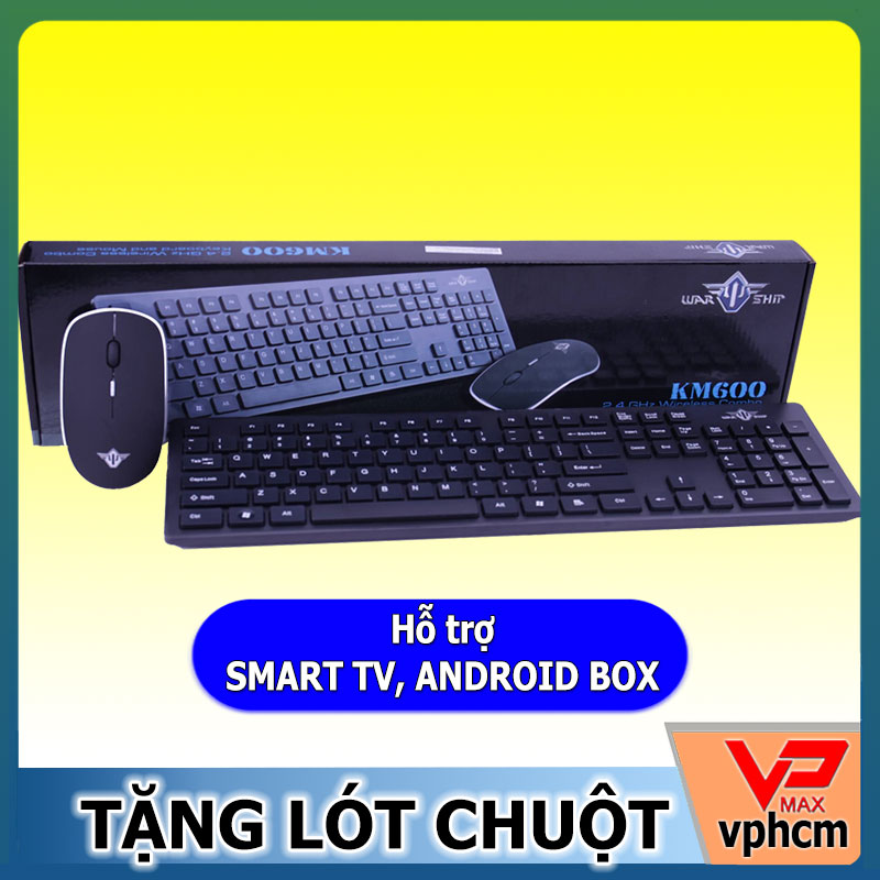 Combo bàn phím chuột không dây KM600 dùng cho Smart TV Android Box hàng lưu kho thanh lý như mới