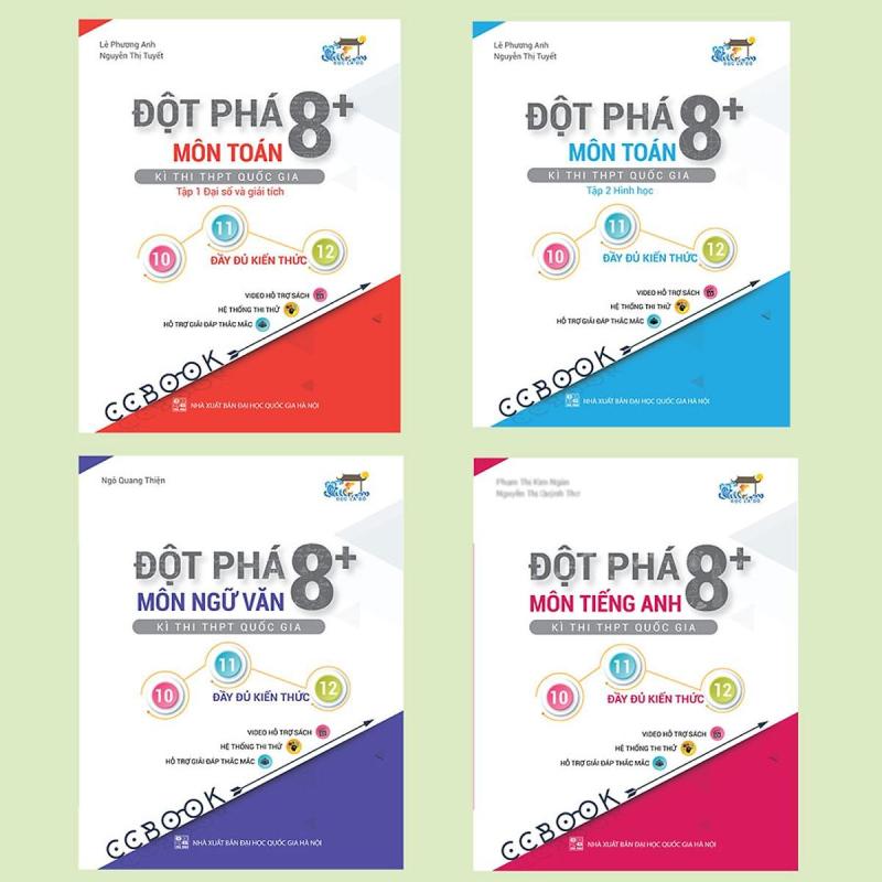 Mua Combo sách đột phá 8+ thi THPT quốc gia khối D: Toán - văn - anh