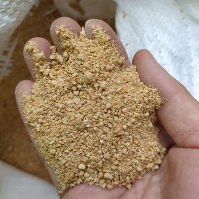 Bã đậu nành khô 1kg- dùng ủ phân bón hữu cơ, ủ thức ăn cho trùn chỉ, cá