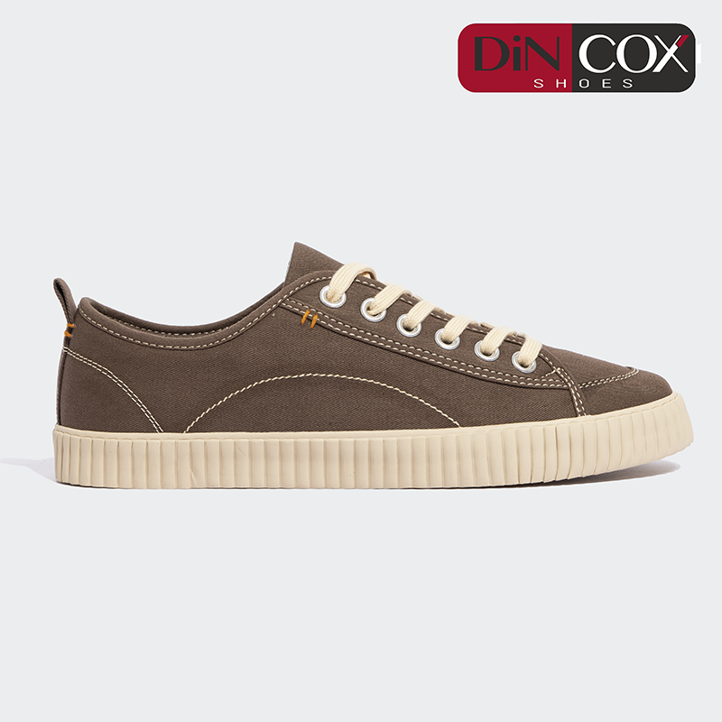 [HCM]Giày Sneaker Dincox D27 Chocolate Giày thể thao Nam Nữ chính hãng DINCOX Chất vải Canvas nhập khẩu mềm êm đế cao su lưu hóa mềm. Giày thể thao kiểu dáng cố điển phù hợp cho mọi dịp vui chơi. Giày vải đế bằng chất lượng Châu Âu.
