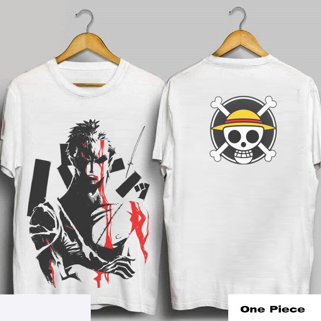 Áo thun one piece anzo306 | áo thun zoro | áo one piece zoro tay ngắn