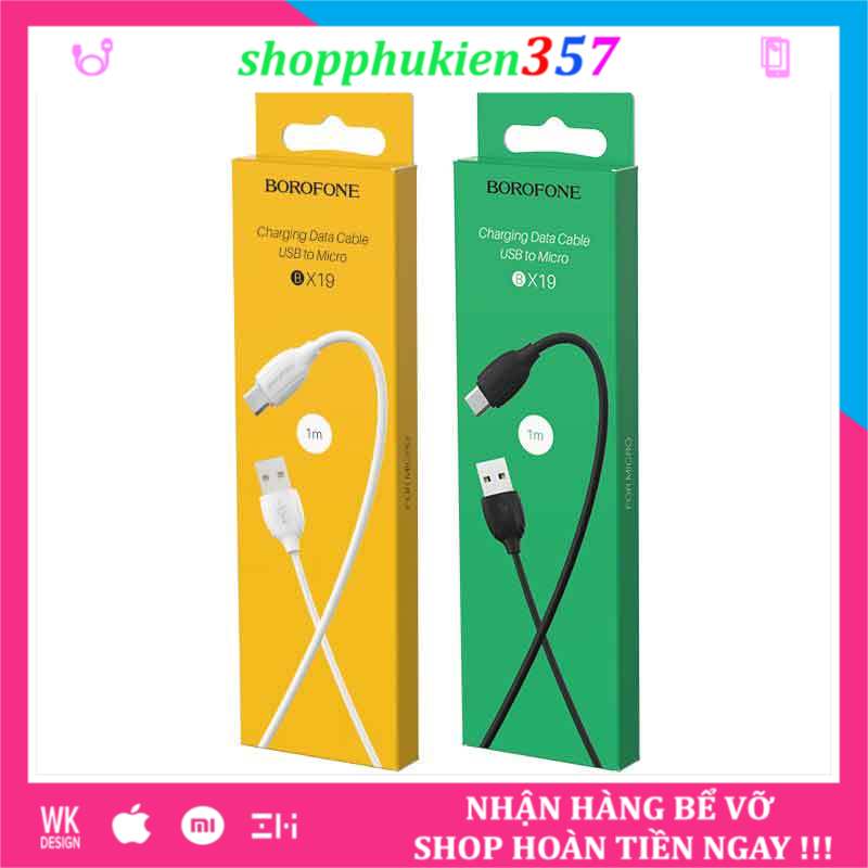 [HCM]Cáp sạc Borofone BX19 Cho điện thoại 2.1A Lightning TypeC Dài 1m