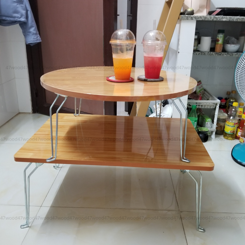 Bàn gập gọn đường kính 60cm cao 30cm