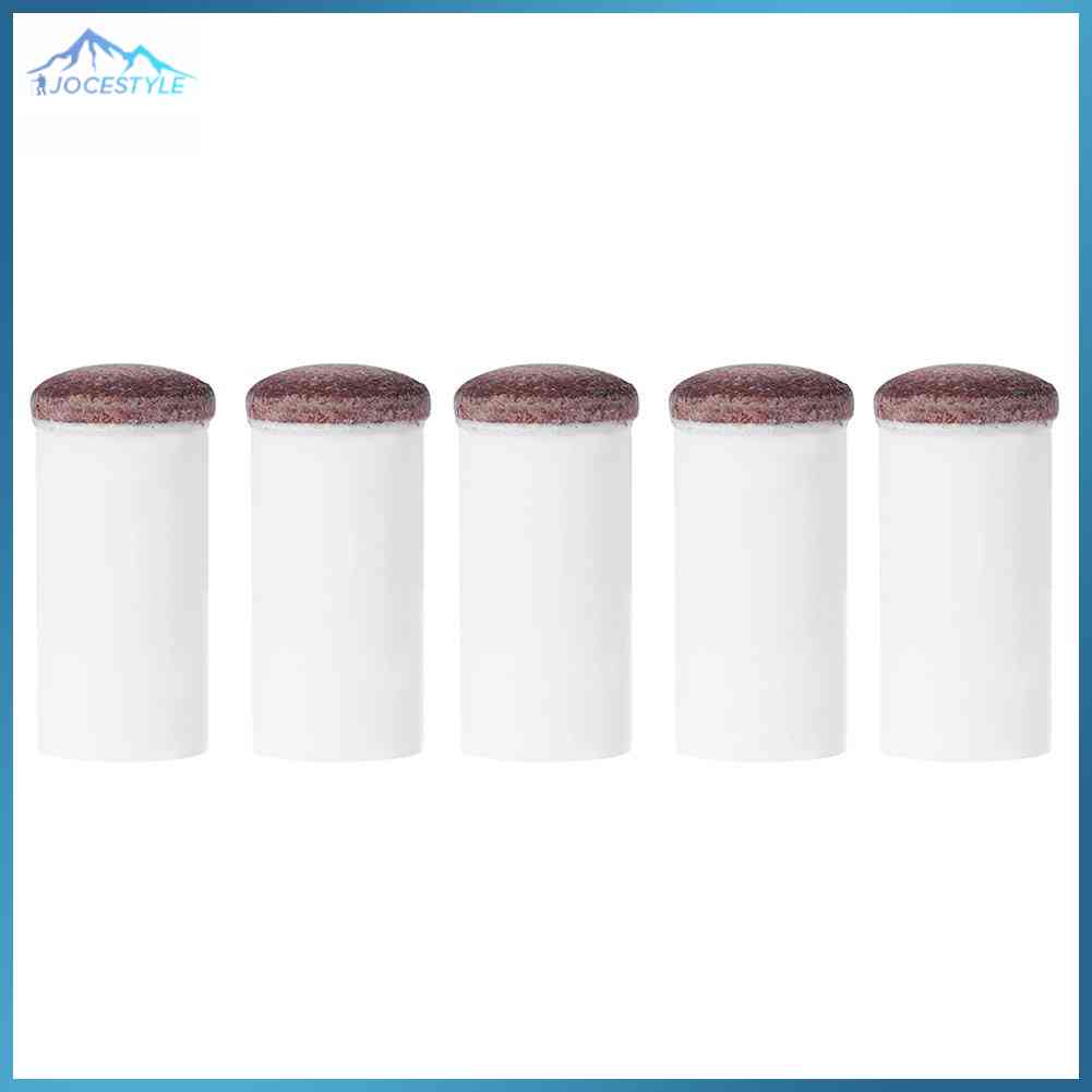 5pcs Slip-on Pool Cue Tips Plastic Snooker Cue Ferrule Billiard Accessories