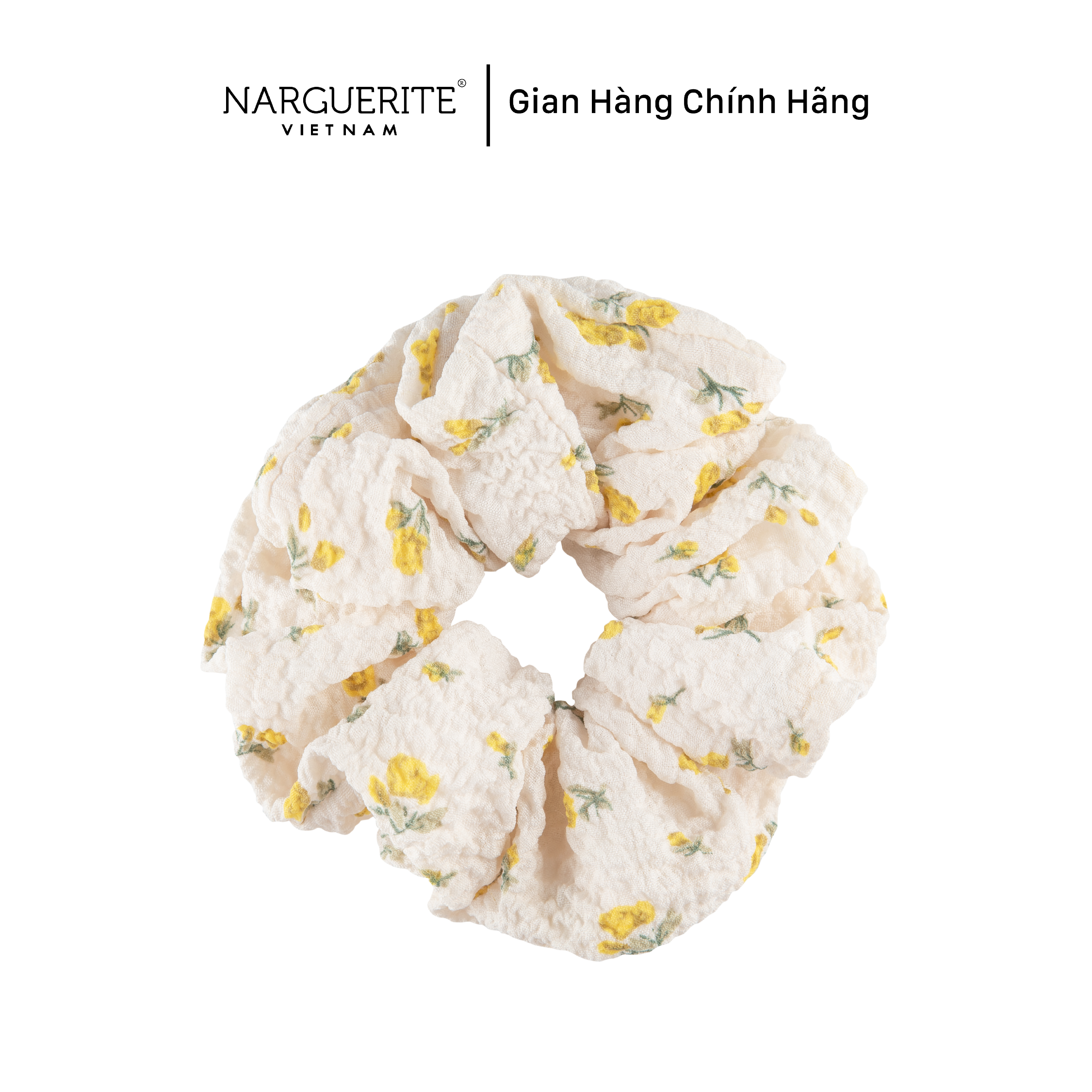 [Quà tặng] Dây cột tóc Scrunchies vải co giãn Narguerite