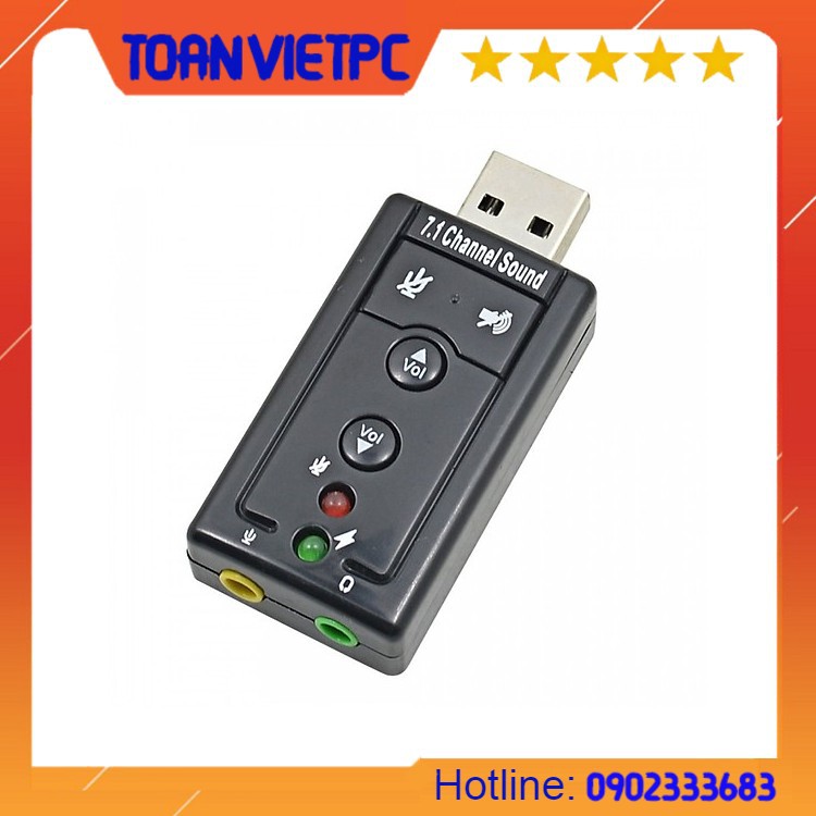 Usb ra sound 3D 7.1 - đầu ra âm thanh chuẩn