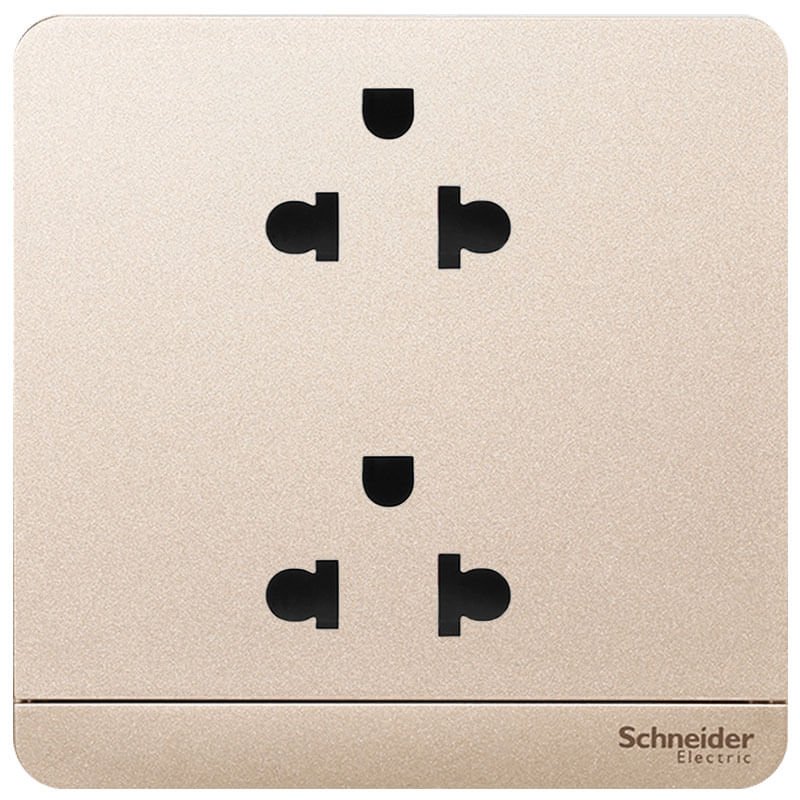 Bộ ổ cắm đôi 2, 3 chấu, đa năng AvatarOn Schneider