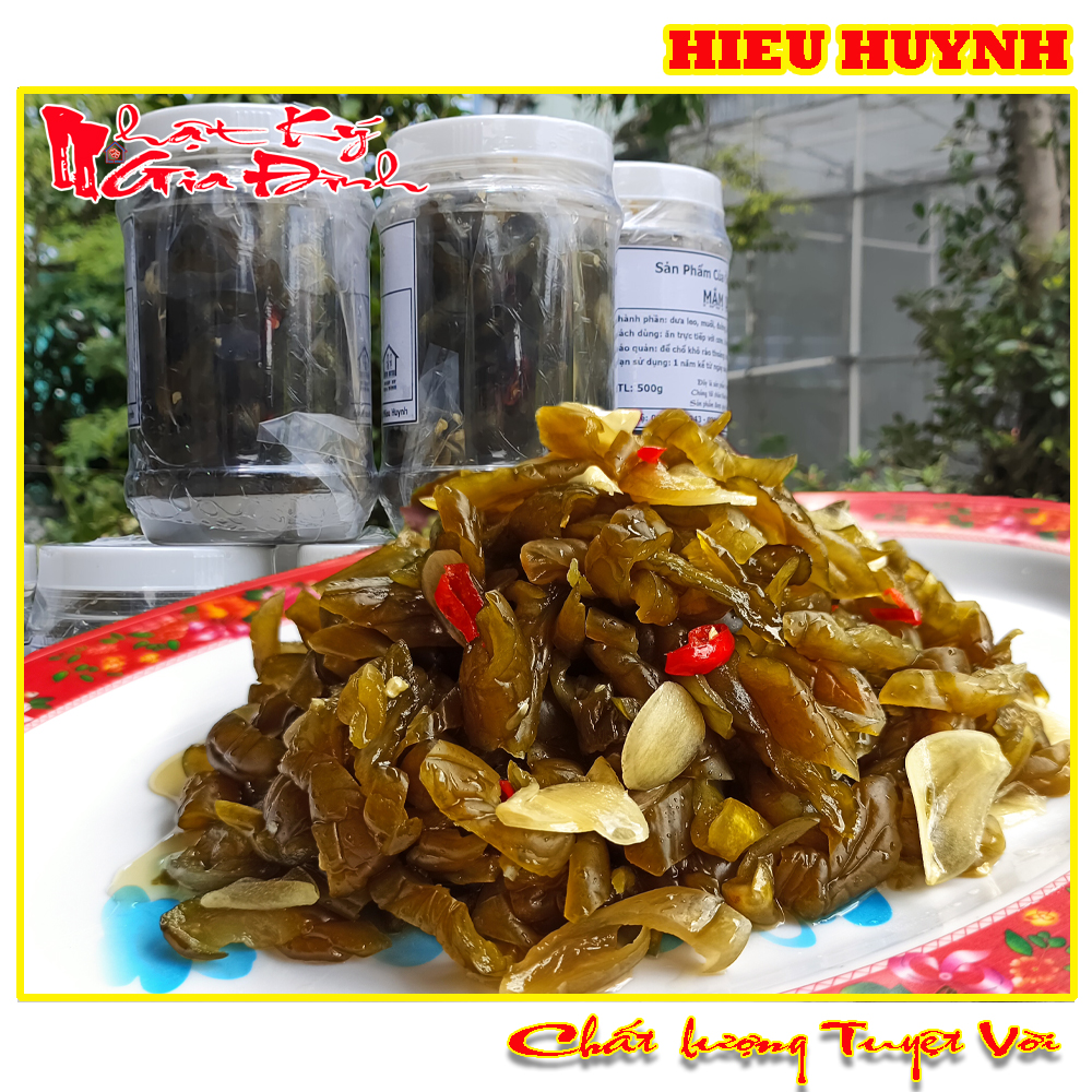 500gr Mắm Dưa Leo Trộn Sẵn Vừa Ăn Loại Đặc Biệt Thơm Ngon Hiệu Ông Bà 5 Châu Đốc