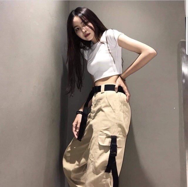 Áo crotop cộc tay cổ tròn from ôm thời trang