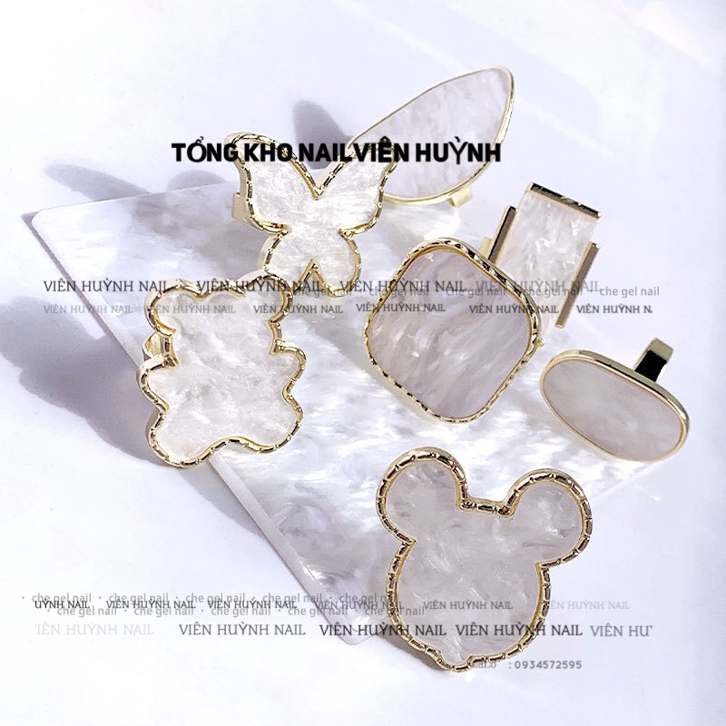 nhẫn pha màu , đựng màu vẽ nail