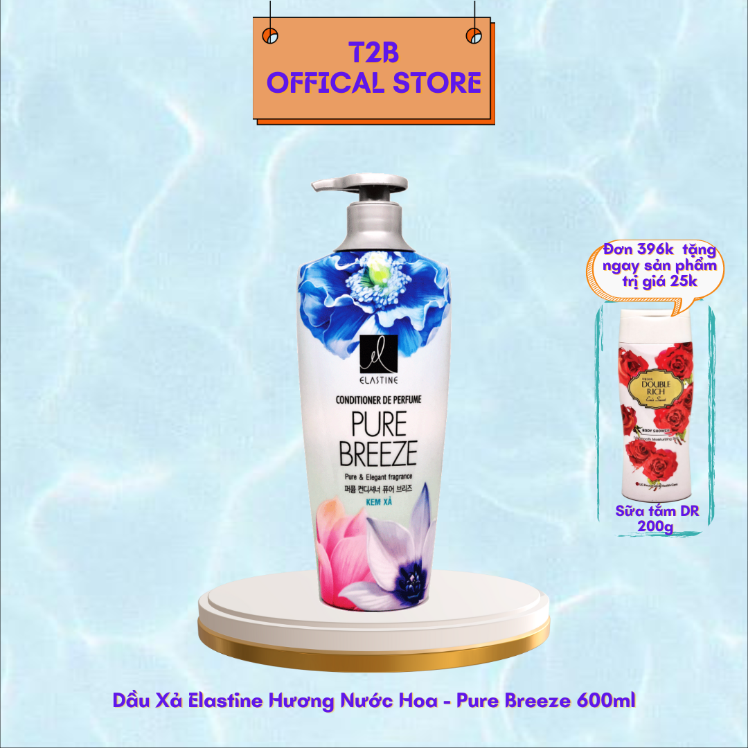 Dầu Xả Elastine Hương Nước Hoa Pure Breeze 600g