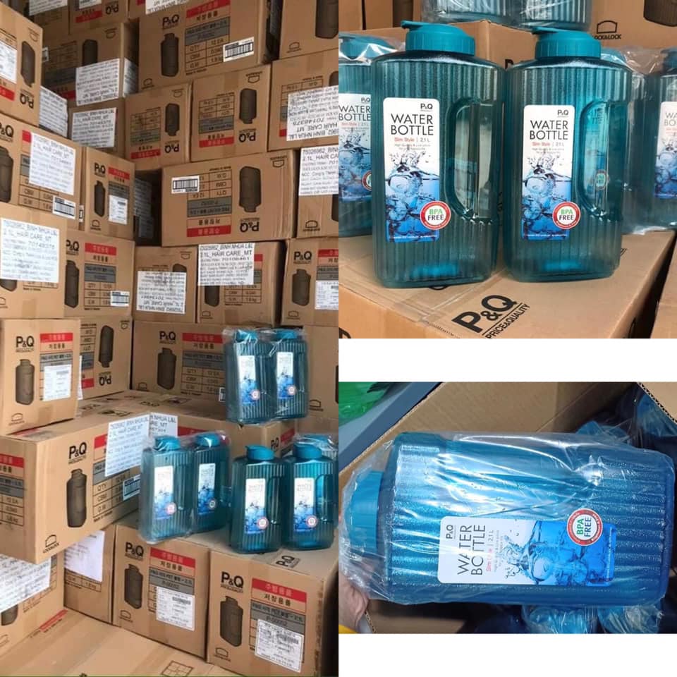 Set 2 Bình nước lock&lock 2.1 lít
