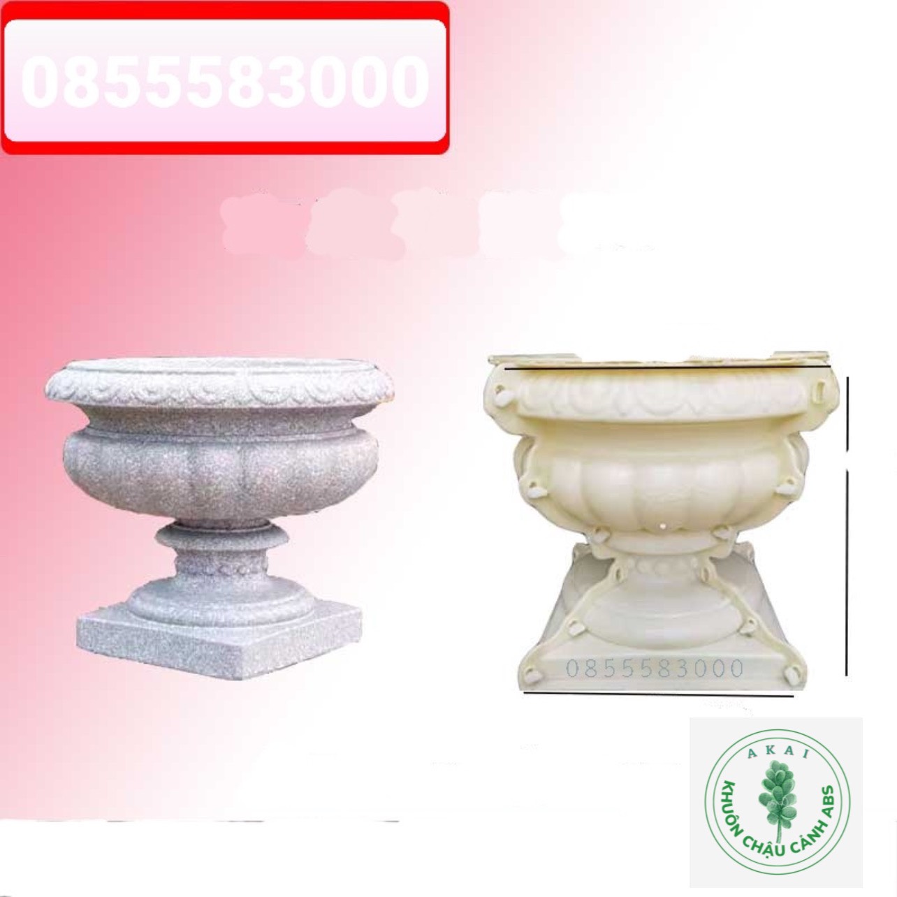 Khuôn đúc chậu cảnh ly 25 (khuôn chậu ABS có lòng trong)