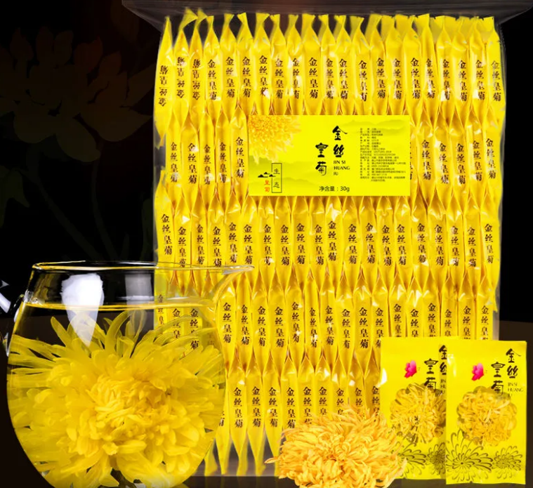 [HCM]Trà hoa cúc một bông có thể pha 1 ly (1 hộp 100 bông)