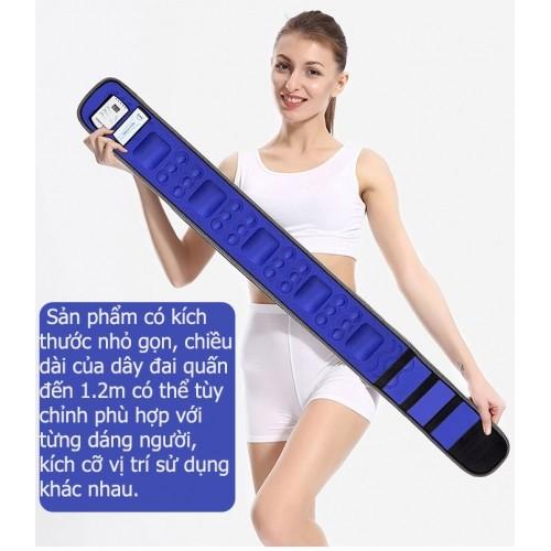 [HCM]Đai Massage Giảm Mỡ Bụng X6 6 Moter (Xanh)