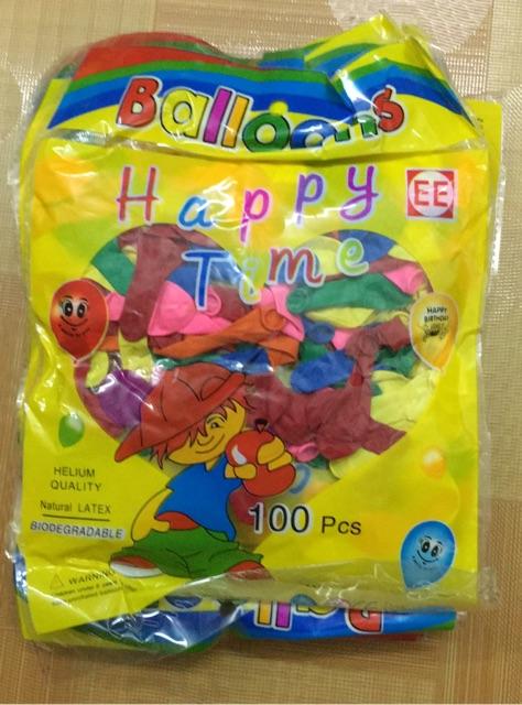 Bóng bay nhỏ túi 100 quả kích thước 18cm