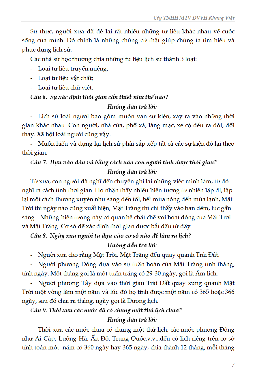 [HCM]Bồi Dưỡng Học Sinh Giỏi Lịch Sử Lớp 6