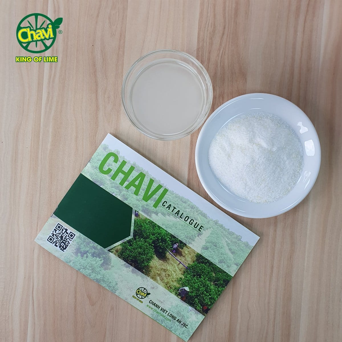 FreeShip-Bột quả chanh hòa tan Chavi Long An 400g