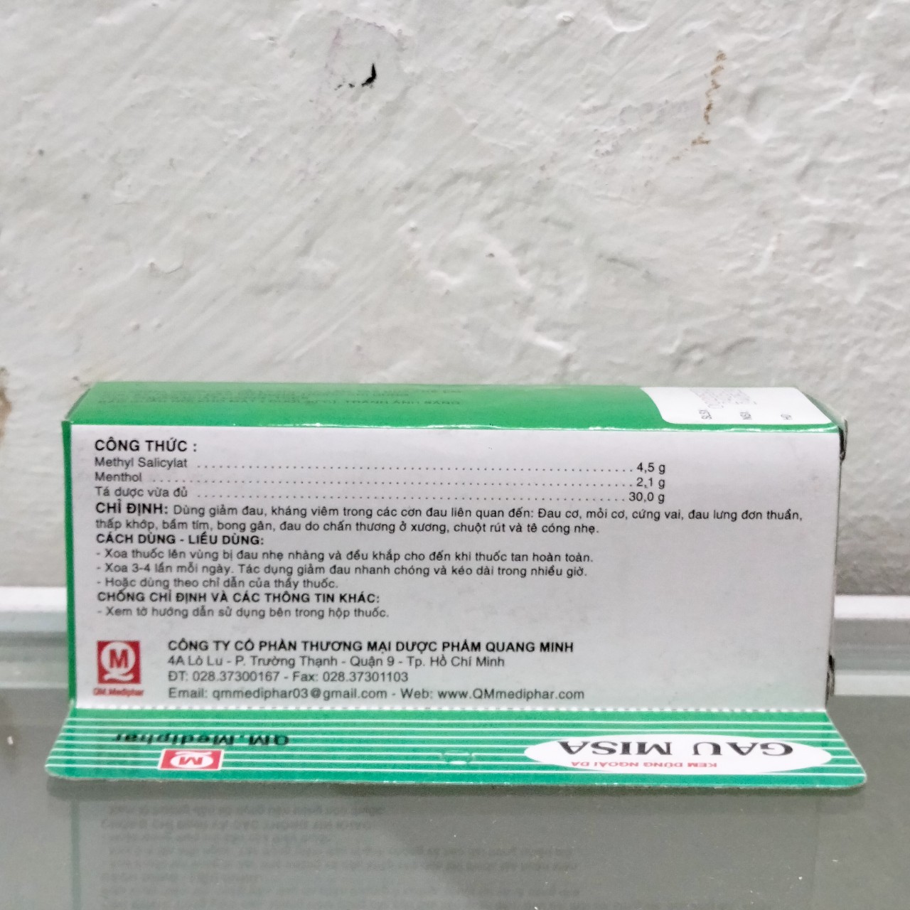 Kem xoa bóp giảm đau Gấu Misa tuýp 30g