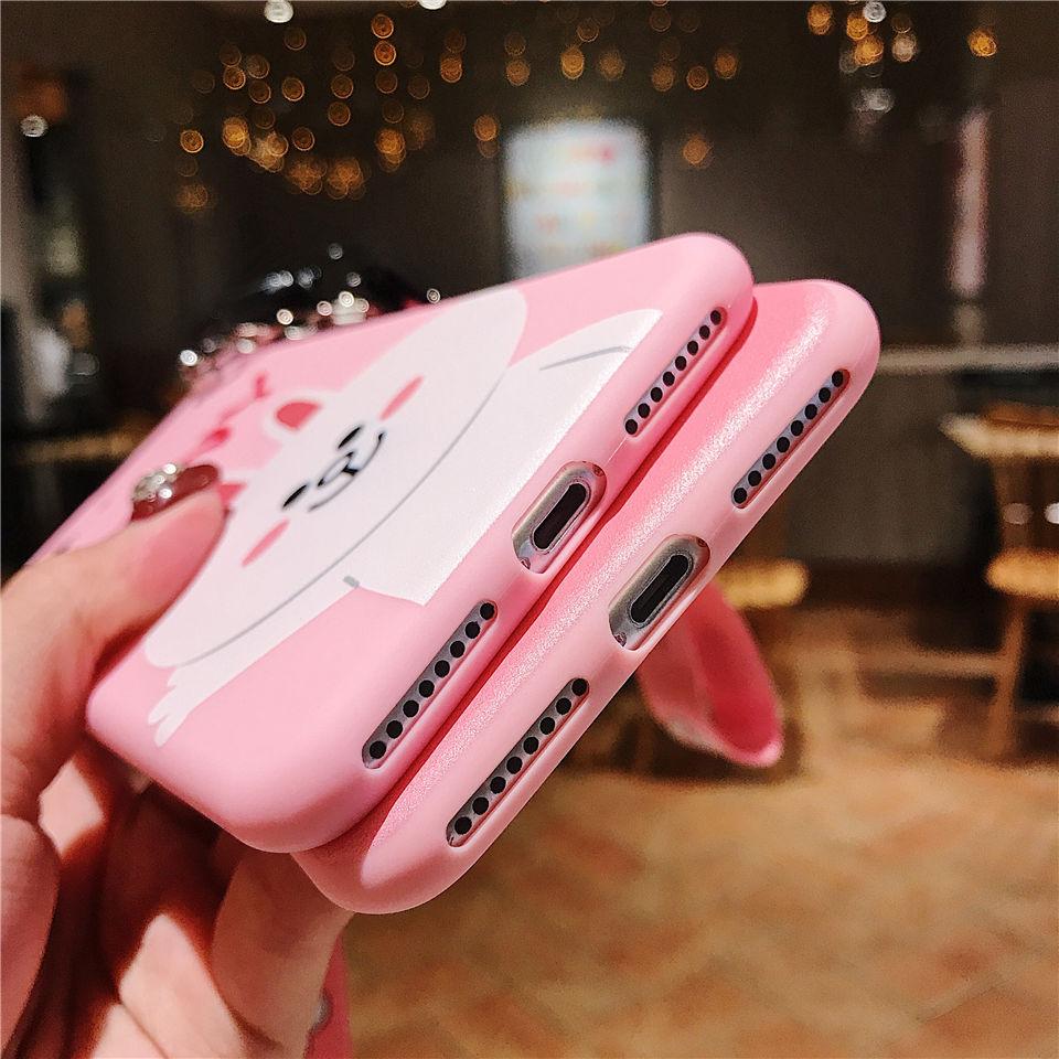 ỐP LƯNG IPHONE HÌNH THỎ ( Tặng Dây Đeo Tay + giá đỡ ) 6/6s/6plus/7/8s /7plus/8plus/X/Xs/XsMax