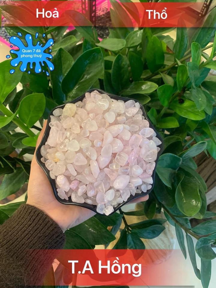 [HCM]vụn đá thạch anh màu tự nhiên (100g)