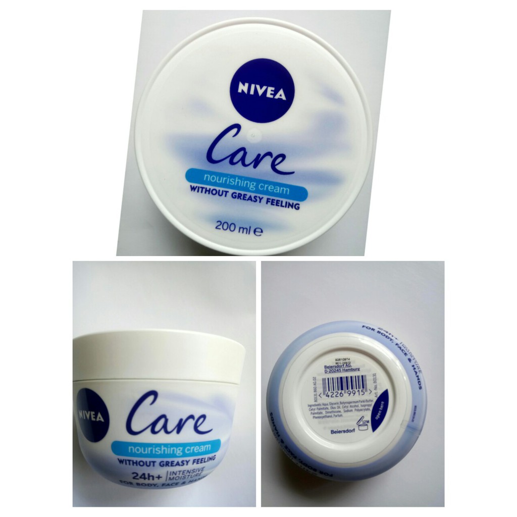 Kem dưỡng Nivea Care 200ml của Đức.