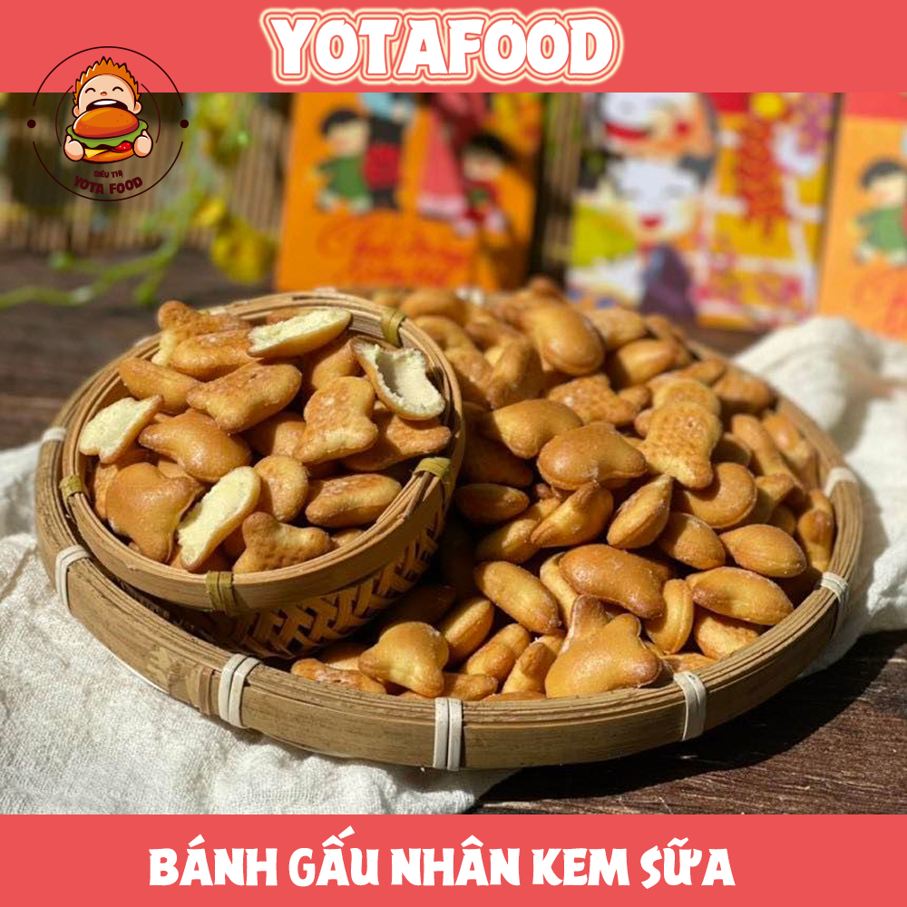 Bánh gấu nhân kem sữa ( Thơm ngon – béo ngậy ) | Yotafood