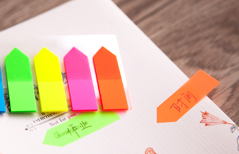 Giấy note ghi chú nhiều màu dùng đánh dấu trang sách