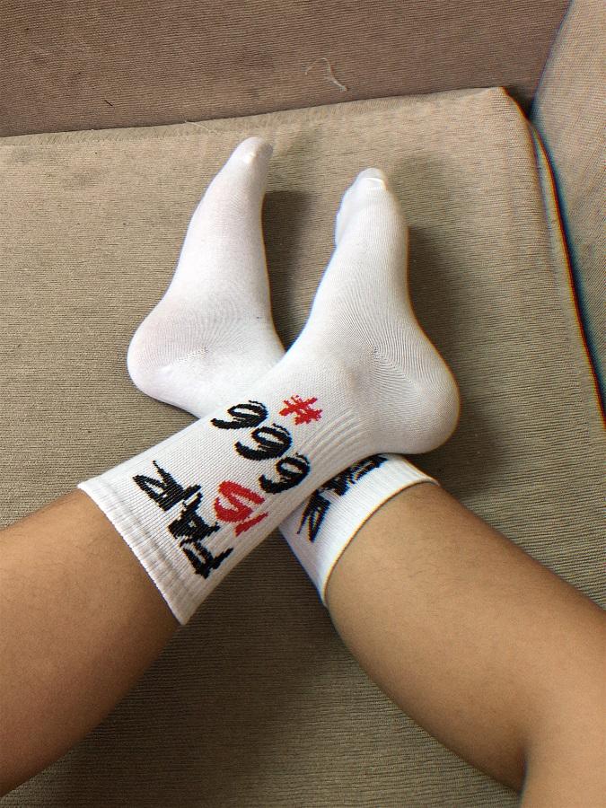 [HCM]Combo 2 đôi vớ (tất) unnisex Off White chữ FAR IS 666# (trắng  đen)