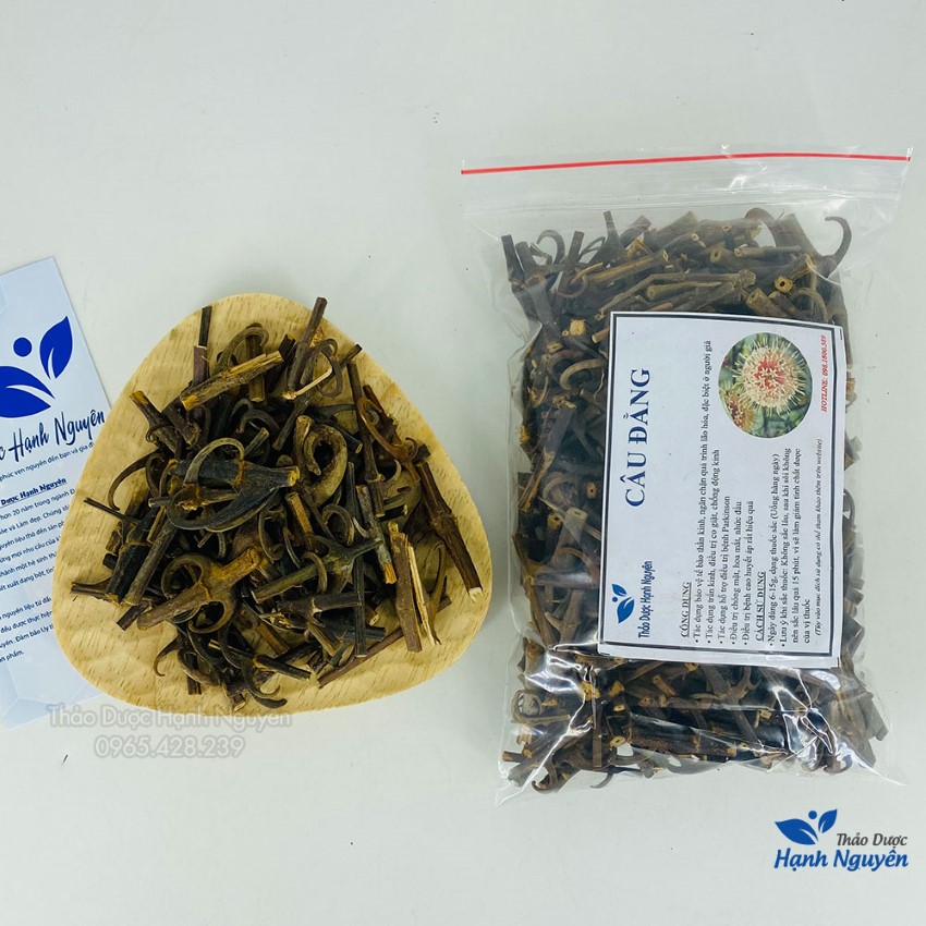 Cây câu đằng 1kg, cây móc câu khô, sạch, hỗ trợ ổn định huyết áp, giảm đau đầu, chóng mặt