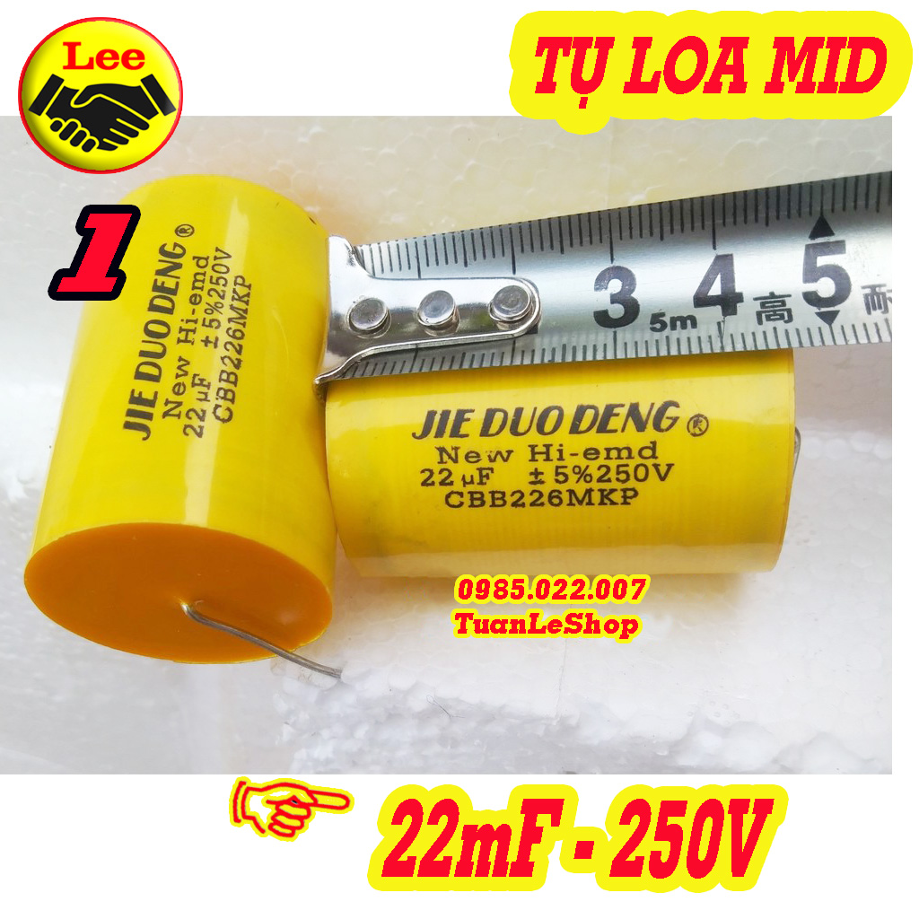 Tụ 22MF 250V này có thể phân tần cho các loại loa MID