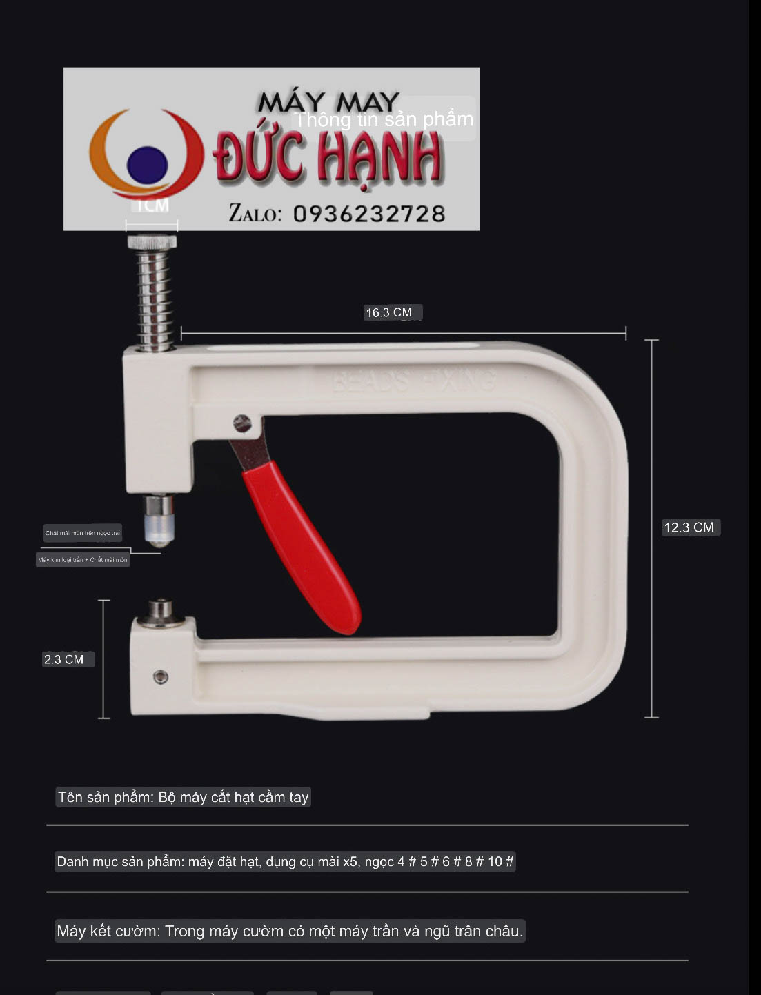 Máy Đính Hạt Ngọc Trai Cầm Tay