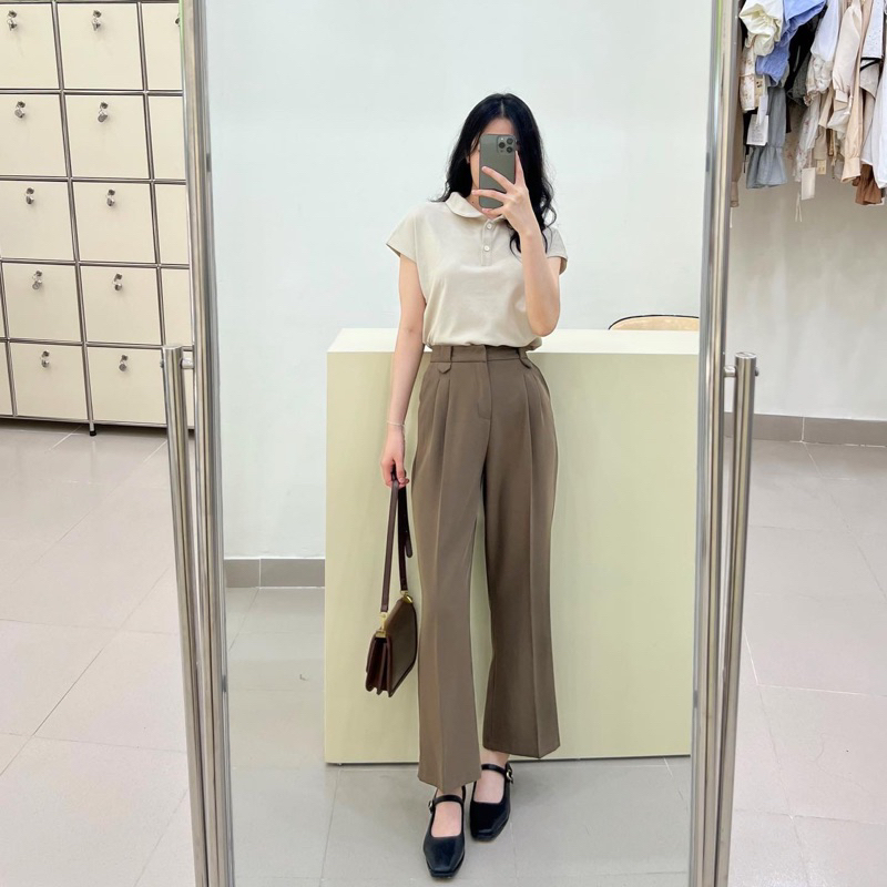 Quần suông Hàn quốc cài khuy Q211
