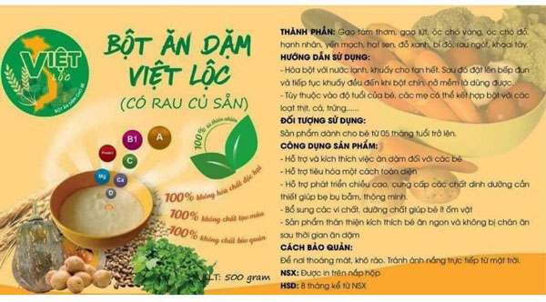 Giảm Giá Bột Ăn Dặm Việt Lộc 500G Cho Bé 4-10 Tháng - Beecost