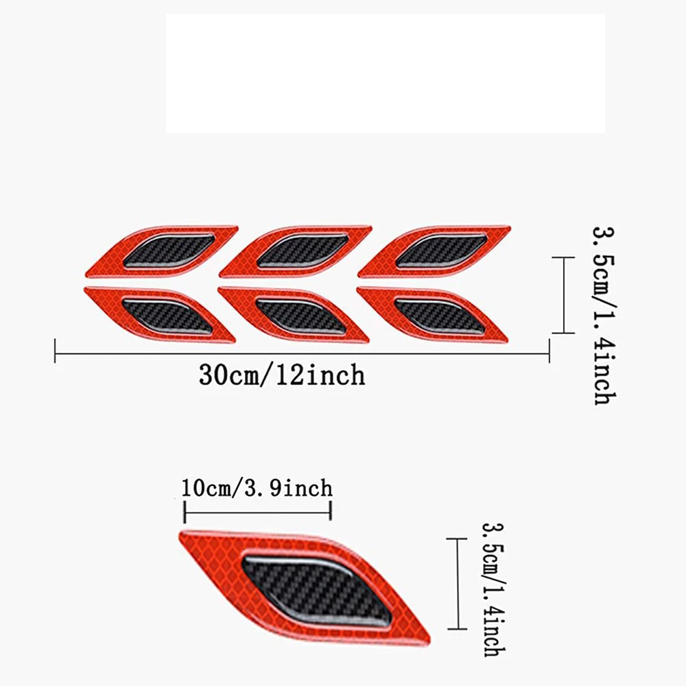 Set 6 Miếng Mang Cá Dán Phản Quang Cho Xe Ô Tô