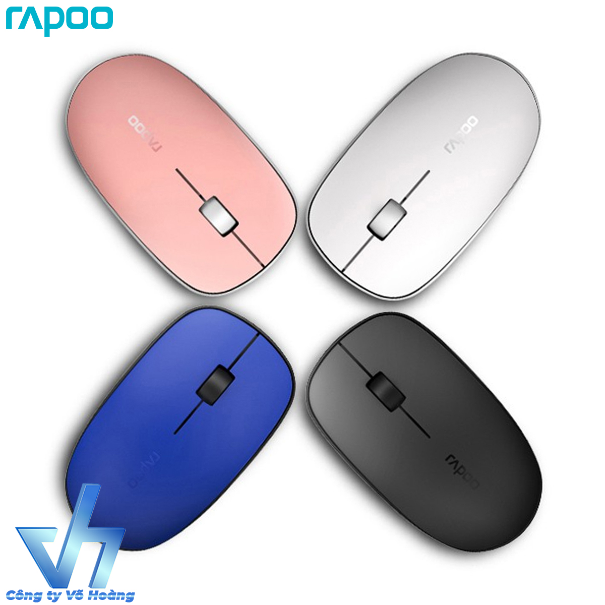 Chuột không dây Rapoo M200 silent 2 chế độ kết nối Wireless / Bluetooth