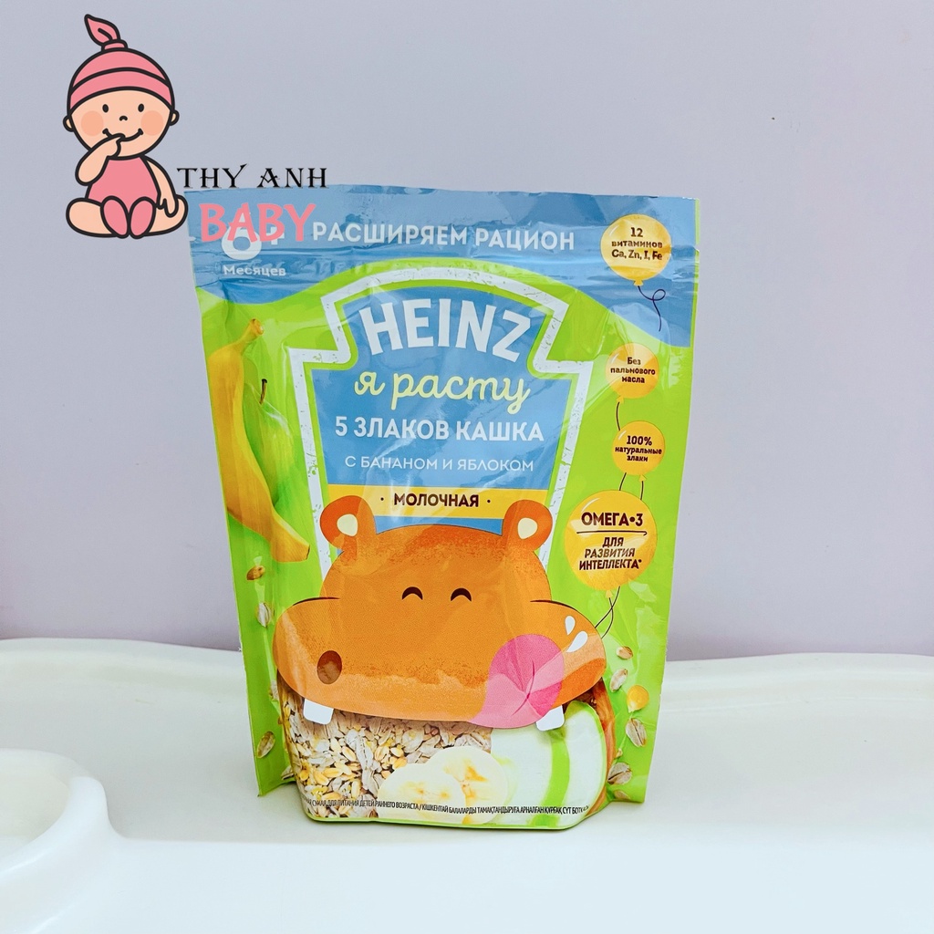 Bột Ăn Dặm Heinz Nga Cho Bé 4/6m+ (Túi Zip 200gr)