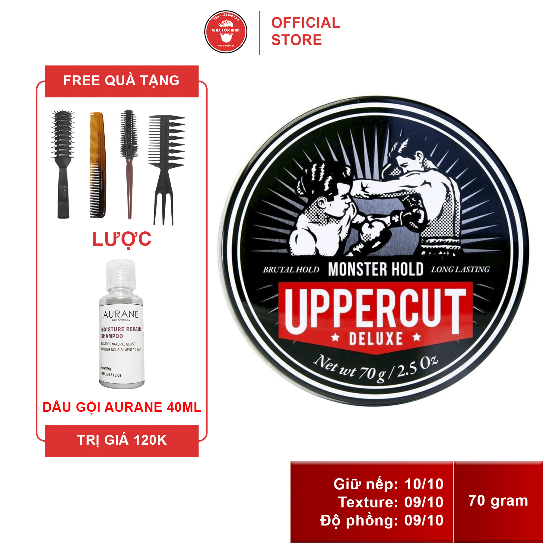 Sáp vuốt tóc Uppercut Monster Hold