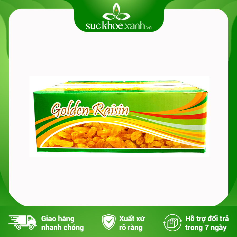 Nho khô vàng Ấn Độ thùng 10kg