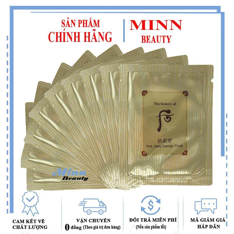 Combo 10 Gói Sample Mặt Nạ Nóng Lộc Nhung Whoo Nok Yong Energy Mask 2ml x 10