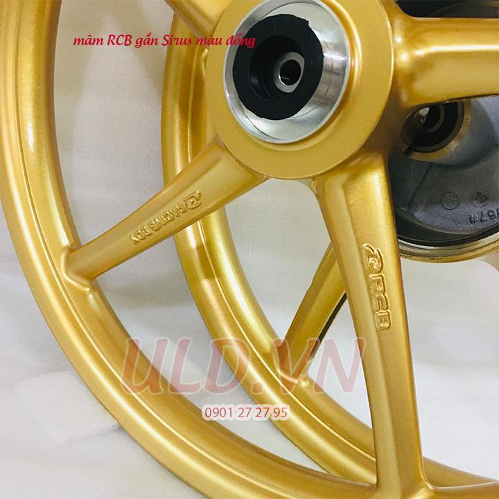 [HCM]mâm RCB zin gắn xe Sirus màu vàng đồng