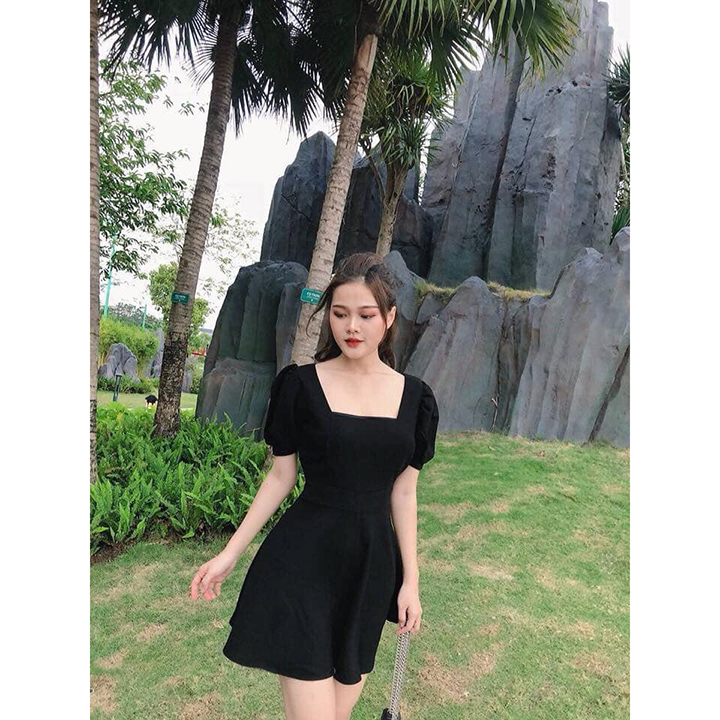 Đầm Xòe Cổ Chữ U Thanh Lịch